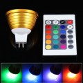 LED Spot Bulb MR16(GU5.3) 3W 200LM 1 pcs High Power RGB Light-Golden(AC/DC12V)