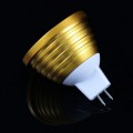 LED Spot Bulb MR16(GU5.3) 3W 200LM 1 pcs High Power RGB Light-Golden(AC/DC12V)