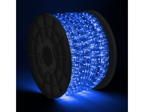 300' LED 2-Wire Blue Rope Light Home Patio Party Christmas Decorative In/outdoor