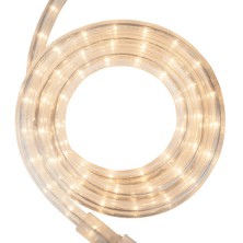 18' Clear Rope Light, 2 Wire 1/2", 120 Volt