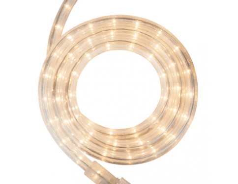 18' Clear Rope Light, 2 Wire 1/2", 120 Volt