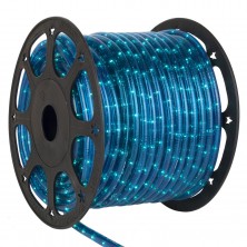 150' Blue Chasing Rope Light, 3 Wire 1/2", 120 Volt