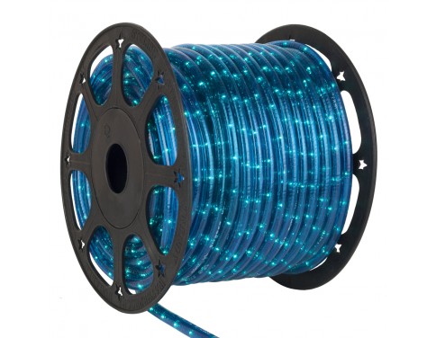 150' Blue Chasing Rope Light, 3 Wire 1/2", 120 Volt