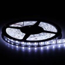 16.4FT 5M SMD 5050 Waterproof 300LEDs Cool White LED Flash Strip Light ,LED Flexible Ribbon Lighting Strip,12V 60W