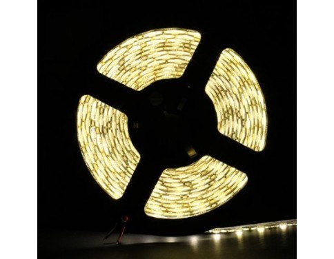 16.4FT 5M SMD 5050 Waterproof 300LEDs Warm White LED Flash Strip Light ,LED Flexible Ribbon Lighting Strip,12V 60W