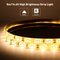 LED 12V Strip Flexible, Waterproof, SMD 2835 300 LEDS, 16.4ft Tape Light for Home, Kitchen, Christmas and More, Warm White, Pack of 2