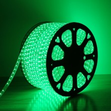 110-120V LED Strip Light, Green, Super Bright 5050 LEDs, Waterproof, Pack of 50M, Flexible LED Rope Light