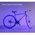 Super Bright 20-LED Bicycle Bike Rim Lights - Personalized LED Colorful Wheel Lights - Perfect for Safety and Fun - Easy to Install - Blue Green Red Pink White Multicolore
