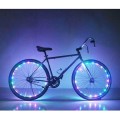 Super Bright 20-LED Bicycle Bike Rim Lights - Personalized LED Colorful Wheel Lights - Perfect for Safety and Fun - Easy to Install - Blue Green Red Pink White Multicolore