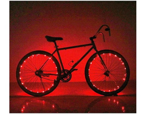 Super Bright 20-LED Bicycle Bike Rim Lights - Personalized LED Colorful Wheel Lights - Perfect for Safety and Fun - Easy to Install - Blue Green Red Pink White Multicolore