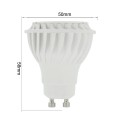 7w Gu10 LED Bulb, Pack of 10 Pieces LED Gu10 Daylight 6000k, 550lm Brightest in Market LED Gu10 50w Halogen Bulbs Replacement, Best LED Gu10 Bulb