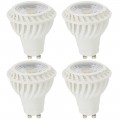 7w Gu10 LED Bulb, Pack of 4 Pieces LED Gu10 Warm White Color, 550lm Brightest in Market LED Gu10 50w Halogen Bulbs Replacement, Best LED Gu10 Bulb