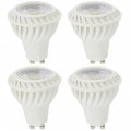 7w Gu10 LED Bulb, Pack of 4 Pieces LED Gu10 Warm White Color, 550lm Brightest in Market LED Gu10 50w Halogen Bulbs Replacement, Best LED Gu10 Bulb