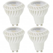 7w Gu10 LED Bulb, Pack of 4 Pieces LED Gu10 Warm White Color, 550lm Brightest in Market LED Gu10 50w Halogen Bulbs Replacement, Best LED Gu10 Bulb
