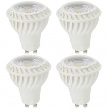 7w Gu10 LED Bulb, Pack of 4 Pieces LED Gu10 Warm White Color, 550lm Brightest in Market LED Gu10 50w Halogen Bulbs Replacement, Best LED Gu10 Bulb