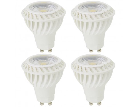 7w Gu10 LED Bulb, Pack of 4 Pieces LED Gu10 Warm White Color, 550lm Brightest in Market LED Gu10 50w Halogen Bulbs Replacement, Best LED Gu10 Bulb