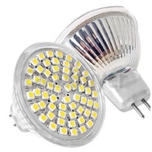 Free shipping 10x 110V 5W MR16 3528SMD 60led High Power LED Light Bulb LED Daylight lamp with Cool White 10pcs/lot