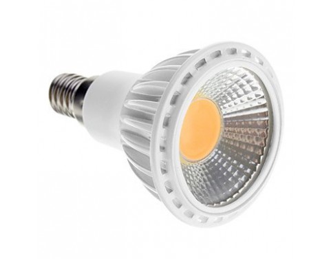 Dimmable E14 5W COB 450-480LM 2700-3500K Warm White Light LED Spot Bulb