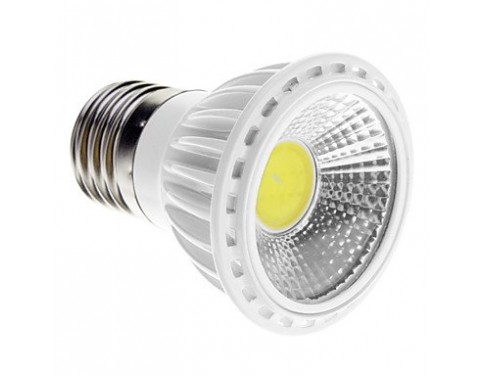 Dimmable E27 5W COB 450-480LM 6000K Cool White Light LED Spot Bulb