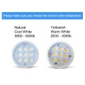 E17 Reflector 60 Degree Wide Angle Light Bulb Pure White 6000k