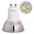 EDISON 6W Led GU10 Bulb 3x2W = 6w, Warm White (Beats 3w and 4w LED GU10 and CFL Fluorescent Energy-Saving GU10 Lamps)