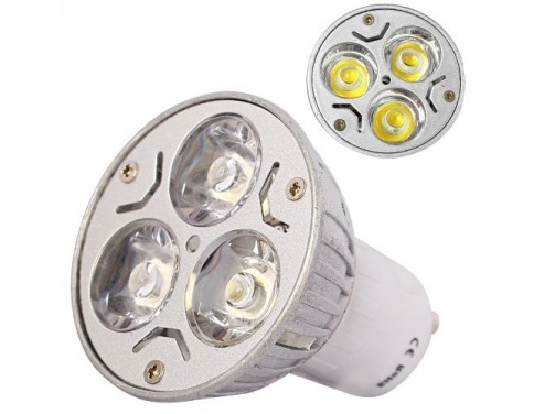 EDISON 6W Led GU10 Bulb 3x2W = 6w, Warm White (Beats 3w and 4w LED GU10 and CFL Fluorescent Energy-Saving GU10 Lamps)