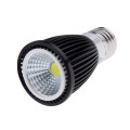 Pack of 2pcs High Power Black 12W COB LED Spotlight Bulb Lamp Halogen Incandescent Replacement, E27 Standard Screw Base