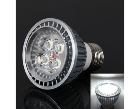 LED PAR20 Spot Bulb E27 4W 350LM 4-LED High Power Cool White-Silver(AC85-265V)