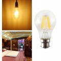 36V AC/DC CLEAR A60 B22 LED Filament GLOBE Bulb Warm White 2700K 8W Vintage Non Dimmable for RV Camper Marine Yacht Solar System
