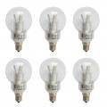 LED 3W E12 Candelabra Base Candle Light 40watt Chandelier Globe Bulb 6 - Pack