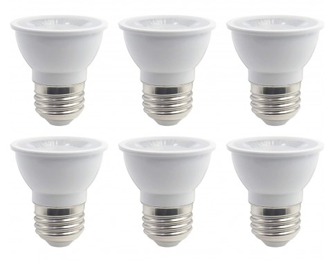 PAR16 LED Bulbs,7W(50W Eqv.) 500lm E26 Medium Base Dimmable Spotlight, 35°Beam Angle 3000K Warm White, MR16 Reflector Bulbs 5 Pack