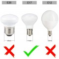 R14 LED Bulb E17 Intermediate Base Mini Reflector Floodlight,4 Watt 400 Lumens,40 Watt Incandescent Equivalent,R14 E17 LED Light Bulb Non-dimmable (4 Pack)