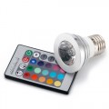 Remote Control Color Changing 16 LED E27 Light Bulb with RC