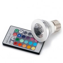 Remote Control Color Changing 16 LED E27 Light Bulb with RC