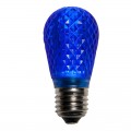 S14 LED Christmas Lamp Retrofit Light Bulbs, E26 Standard Base, Blue, Pack of 25