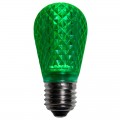 S14 LED Christmas Lamp Retrofit Light Bulbs, E26 Standard Base, Green, Pack of 25
