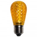 S14 LED Christmas Lamp Retrofit Light Bulbs, E26 Standard Base, Yellow, Pack of 25