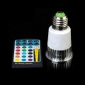5W E27 RGB LED Spot Light Spotlight Bulb Lamp 16 Colors with Remote Controller