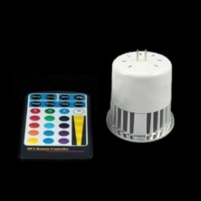 12V 5W MR16 RGB LED Spot Light Spotlight Bulb Lamp 16 Colors with Remote Controller