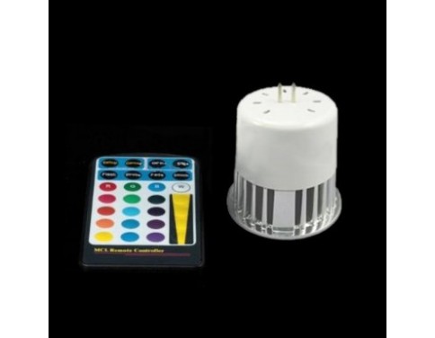 12V 5W MR16 RGB LED Spot Light Spotlight Bulb Lamp 16 Colors with Remote Controller