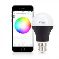 B22 Bluetooth LED Light Bulb - Dimmable Multicolored Color Changing LED Lights - Smart LED Light Bulbs for Home, Office, Parties, Dinners - 7 Watt (40 Watt Replacement) - Energy Efficient Personal Wireless Lighting - Smartphone Controlled