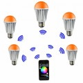 E26 E27 LED Bluetooth Light Bulb A19 RGB Color Changing