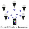 1-pack bluetooth 4.0 Speaker E27 Smart LED Night Light with Speaker Dimmable Multicolored Color Changing 7.5w Bulb  (black)