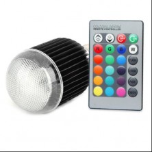 E27 9W RGB Multicolored Remote Control LED RGB Light Bulb 16 color RGB LED light bulbs (85~265V)