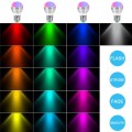 LED Color Changing Light Bulb, 4 Pack 3W Dimmable RGB Light Bulbs, E27 E26 Screw Base RGBW 16 Color with IR Remote Control for Home Bar Party KTV Stage Mood Ambiance Lighting