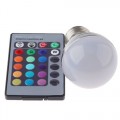 RGB 3W LED Light Bulb E27 16 Colors Changing With IR Wireless Remote Control