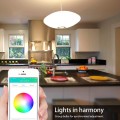 Bluetooth Mesh Smart Light Bulb, RGBW and White Light, No Hub Required, Voice/Music Sync, Dimmable, Color Changing, 9W 800lm A19 E26 LED Bulbs, Programmable APP Alternative to DMX512 System, 2 Pack