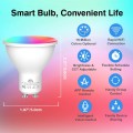Smart WiFi LED Spot Light Bulb 5W GU10 Dimmable Spotlight RGB + Cool + Warm Light Work with Alexa Echo,Google Home,Compatible with SmartThings, Voice/APP Control, Timer, 2.4GHz Network, 4 Pack