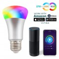 Intekit Smart LED Light Bulb E26 WiFi Multicolor Light Bulb Work with Alexa,Siri, Echo, Google Home (No Hub Required), A19 60W Equivalent RGB Color Changing Bulb (2 Pack)