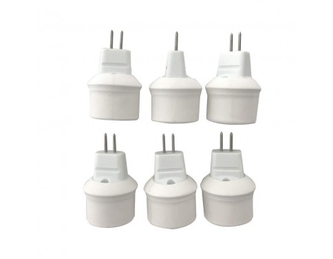 6-pack MR16 to GU10 to MR16 converter adapter MR16 to GU10 Light Bulb Base Adapters/converter to Utilize GU10 Base Bulbs in a MR16 Socket